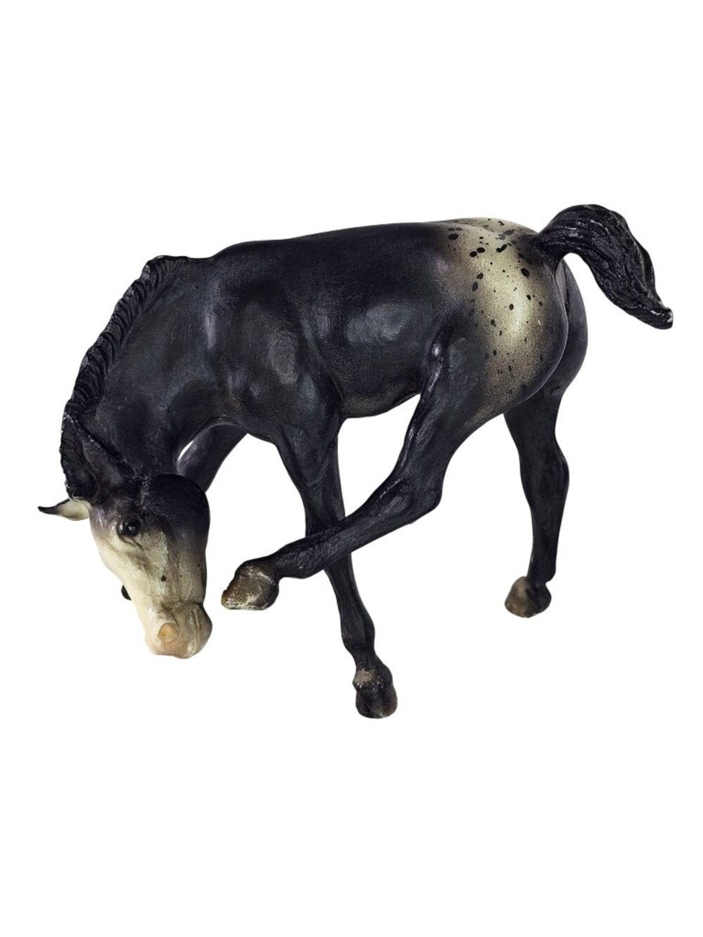 Breyer Scratching Foal #168 Black Appaloosa Traditional Horse Vintage 1970-1986